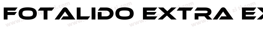 FOTAlido Extra expanded字体转换